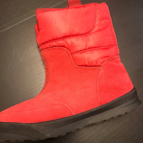 Land’s End Snow Après-ski Boots - Womens Size 6 - Red - Picture 4 of 6